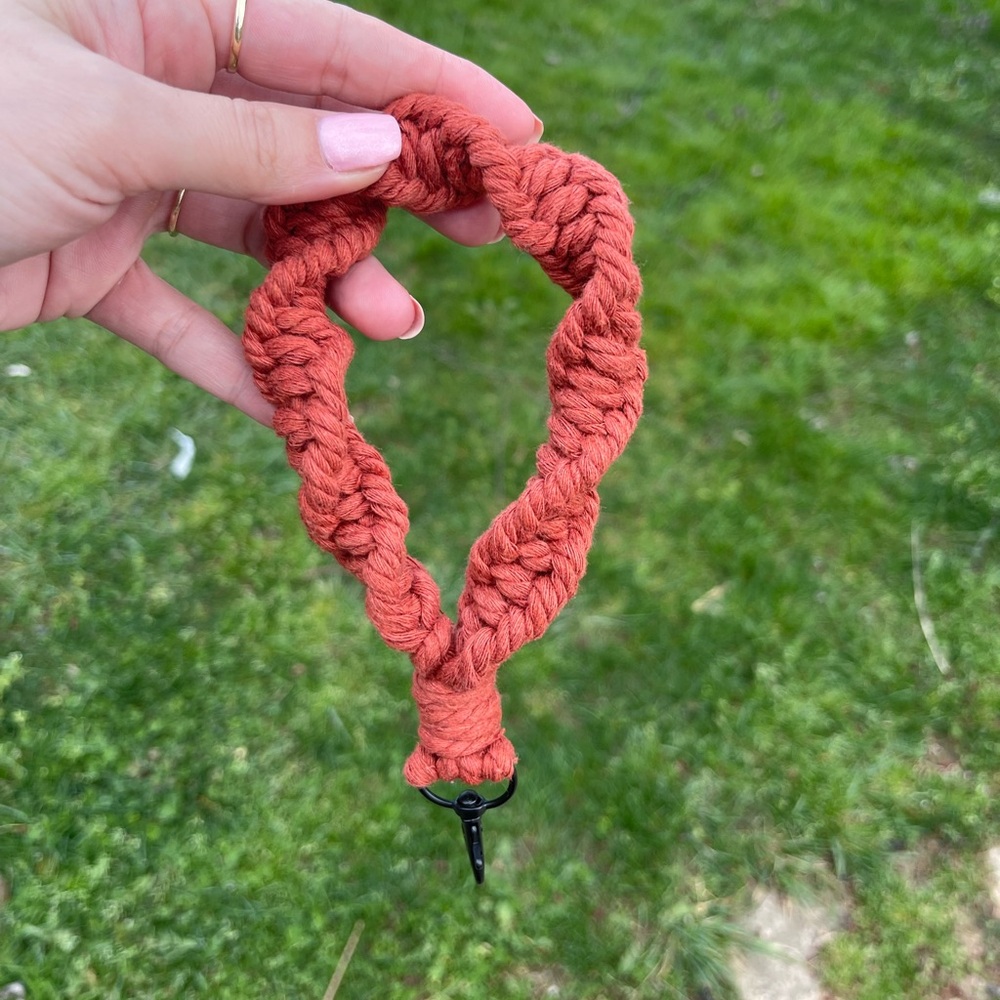Macrame Keychain Wristlet